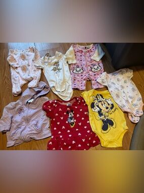 0/3 month Disney baby girl clothing lot